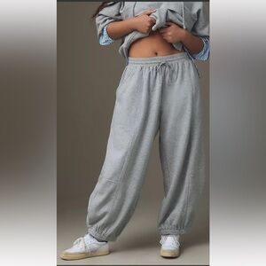 Anthropologie Daily Practice Heather Grey Joggers NWOT